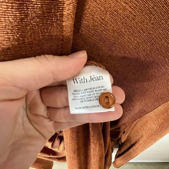 NWT With Jean Andy Dress in Chocolate Sz XL - Picture 9 of 10